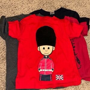 England, London, New York travel tees